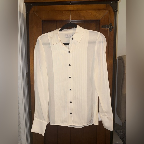 FRAME Denim Tuxedo Top  SIZE: SMALL - Picture 8 of 16